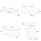 Ensembles De Meubles De Salon Rl6-Aa - Pin Atlantique / Anthracite