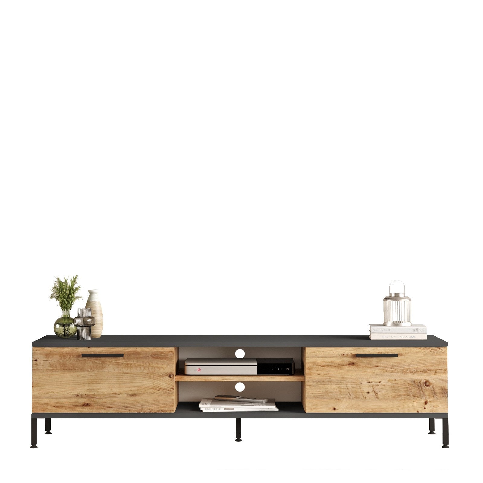 Meubles Tv Rl1-Aa - Pin Atlantique / Anthracite