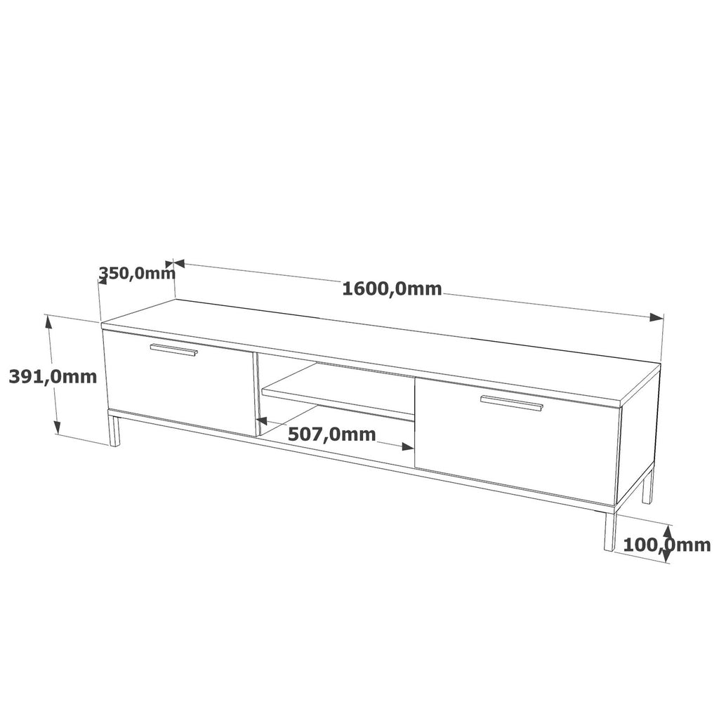 Meubles Tv Rl1-Aa - Pin Atlantique / Anthracite