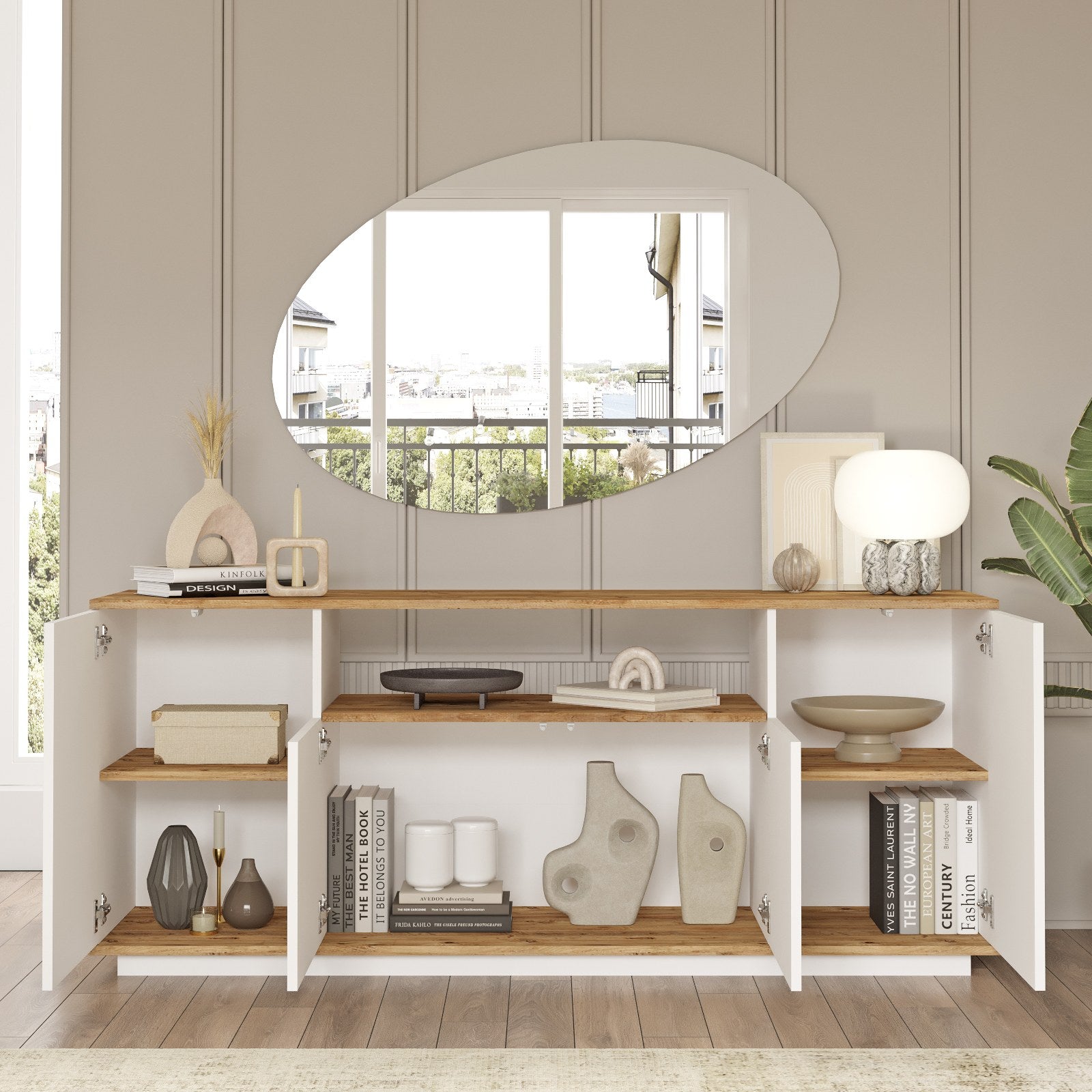 Ensembles De Meubles De Salon Fr18-Aw - Pin Atlantique / Blanc