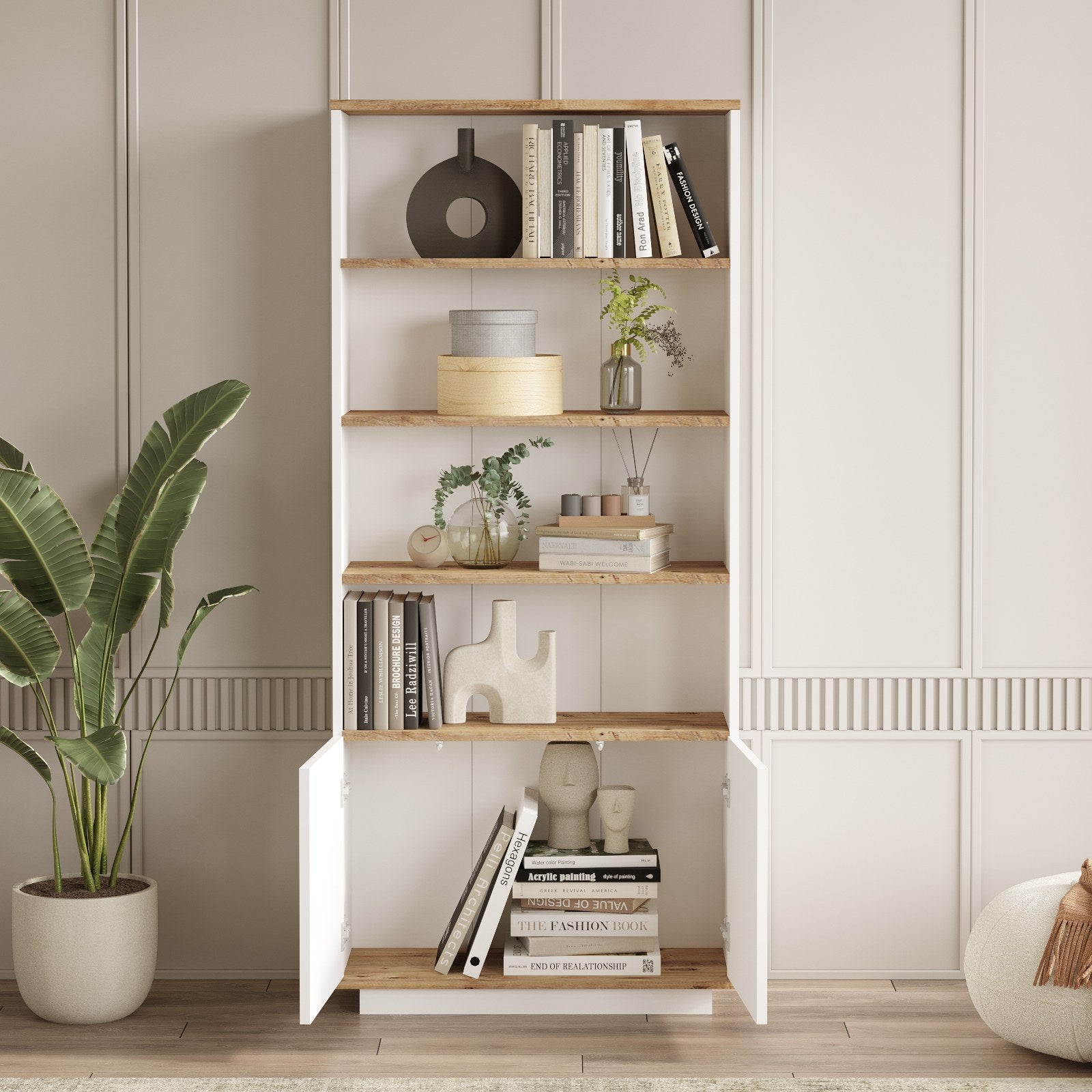 Ensembles De Meubles De Salon Fr19-Aw - Pin Atlantique / Blanc