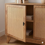 Alia - Buffet 3 Portes - Rotin Naturel