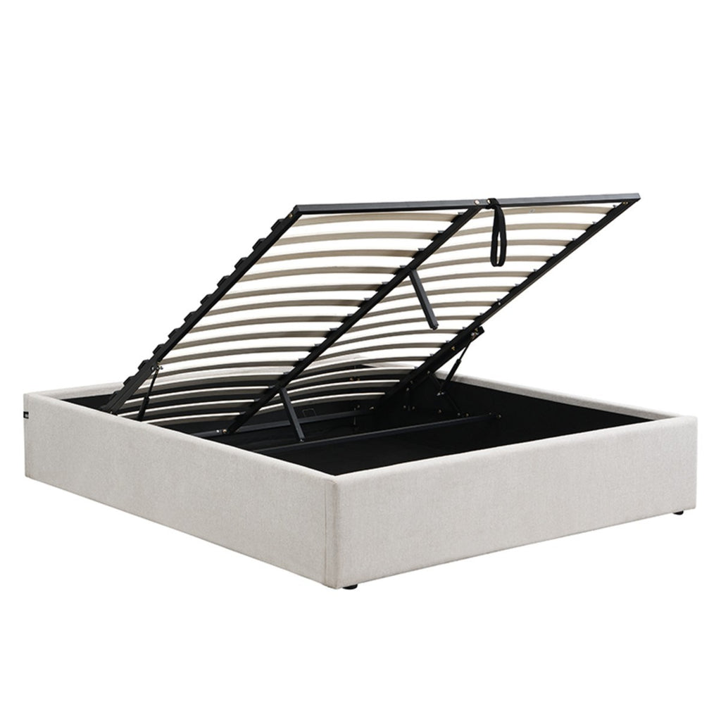 Alix - Lit Coffre - Tissu Chiné