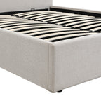 Lior - Lit Coffre - Tissu - Beige