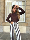 Pull Fin Faustine Chocolat