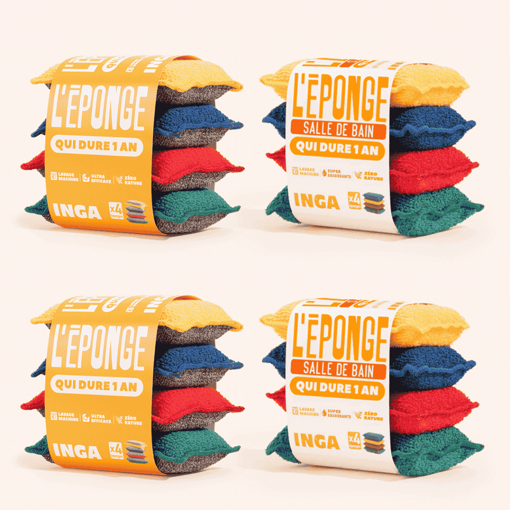 Pack Couleurs - Éponges Et Éponges Salle De Bain