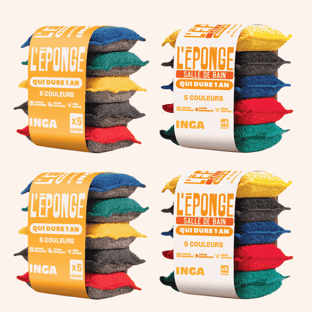 Pack Couleurs - Éponges Et Éponges Salle De Bain