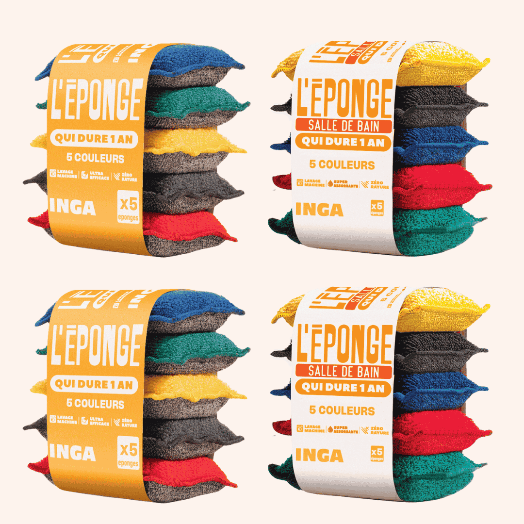 Pack Couleurs - Éponges Et Éponges Salle De Bain
