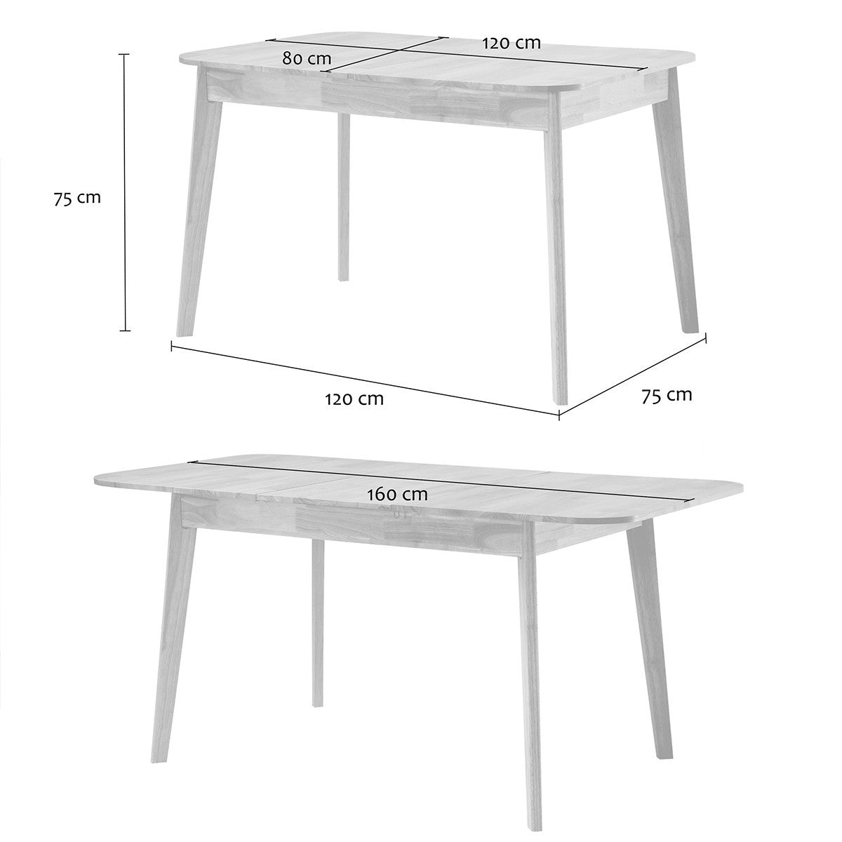 Soline - Table À Manger - Bois Massif