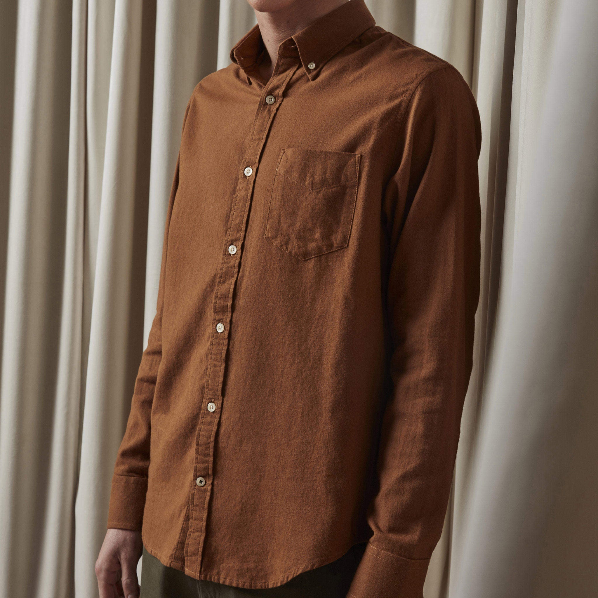Levon Shirt - Canela Brown