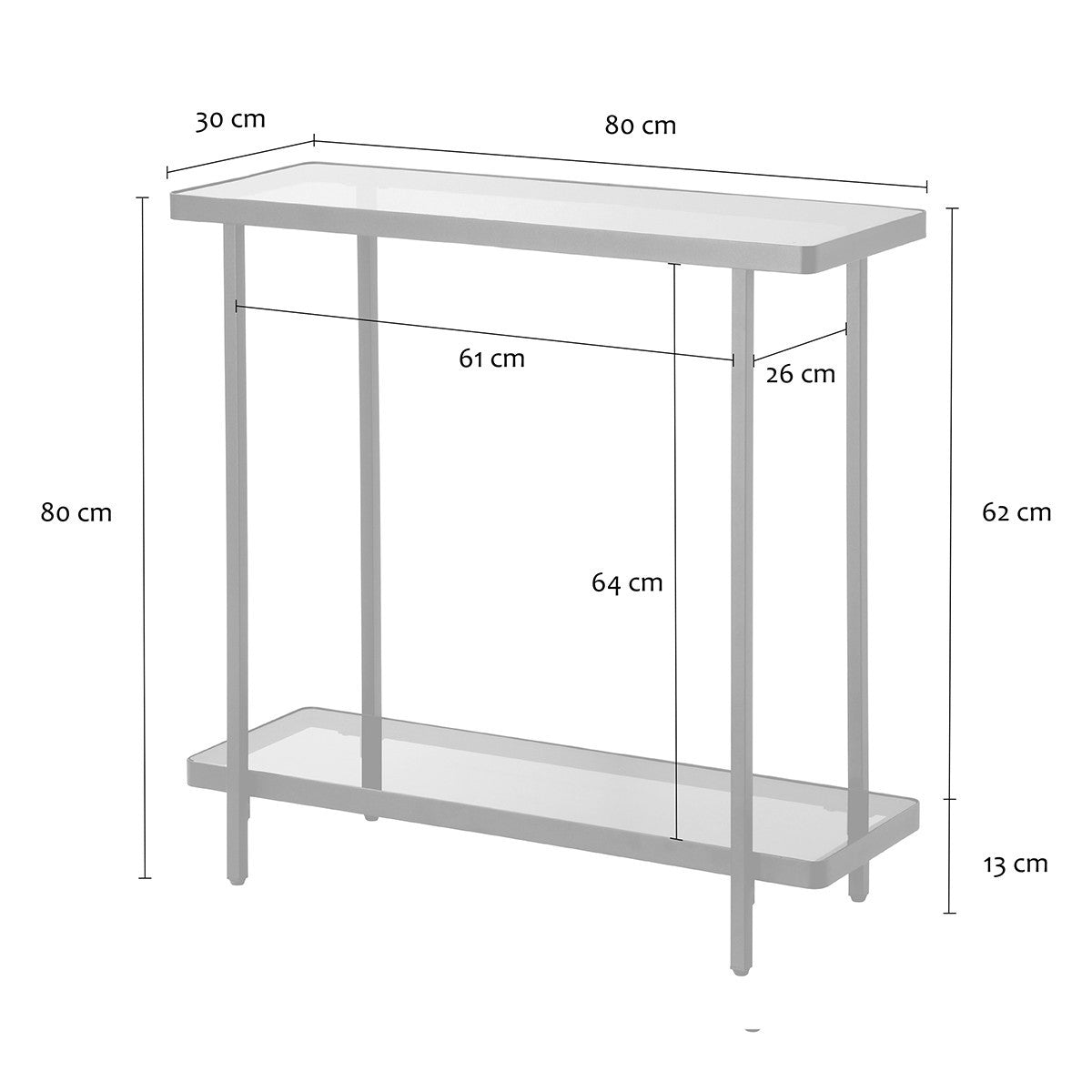 Ora - Console - Verre Fumé