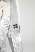 Chill Gray Scarf 100% Extra Virgin Wool Made In Portugal