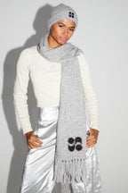 Chill Gray Scarf 100% Extra Virgin Wool Made In Portugal
