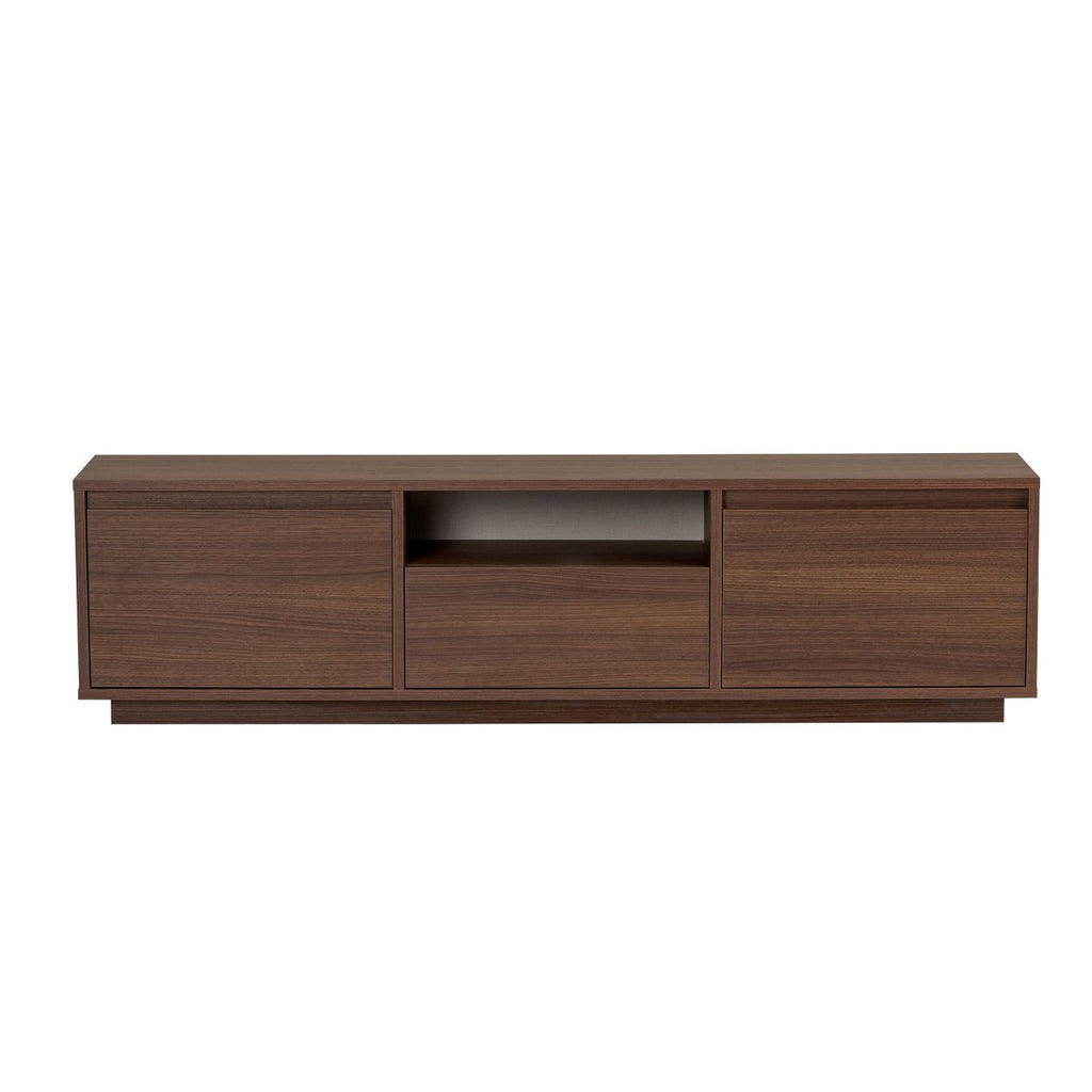 Lume - TV Unit 3 Drop-down Doors/1 Compartment - Walnut