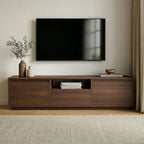 Lume - TV Unit 3 Drop-down Doors/1 Compartment - Walnut