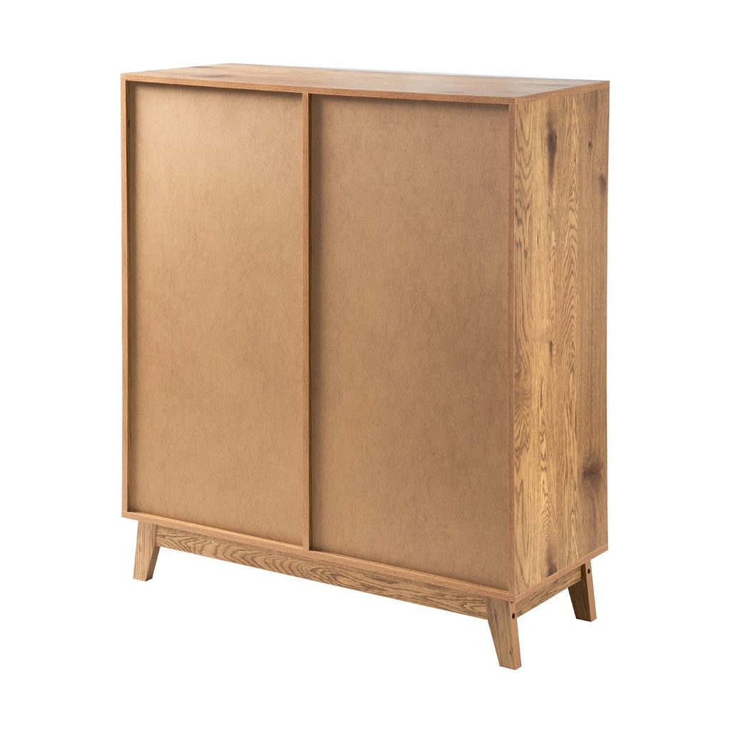 Alia - Tall Sideboard with 2 Doors/2 Drawers - Rattan