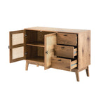 Alia - Sideboard with 2 Doors/3 Drawers - Rattan