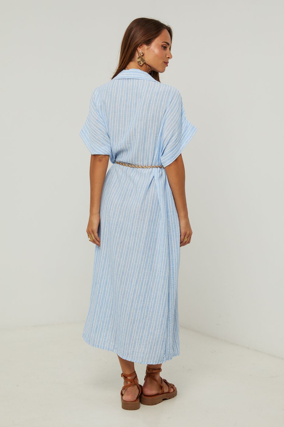 Shirt Dress - Sky