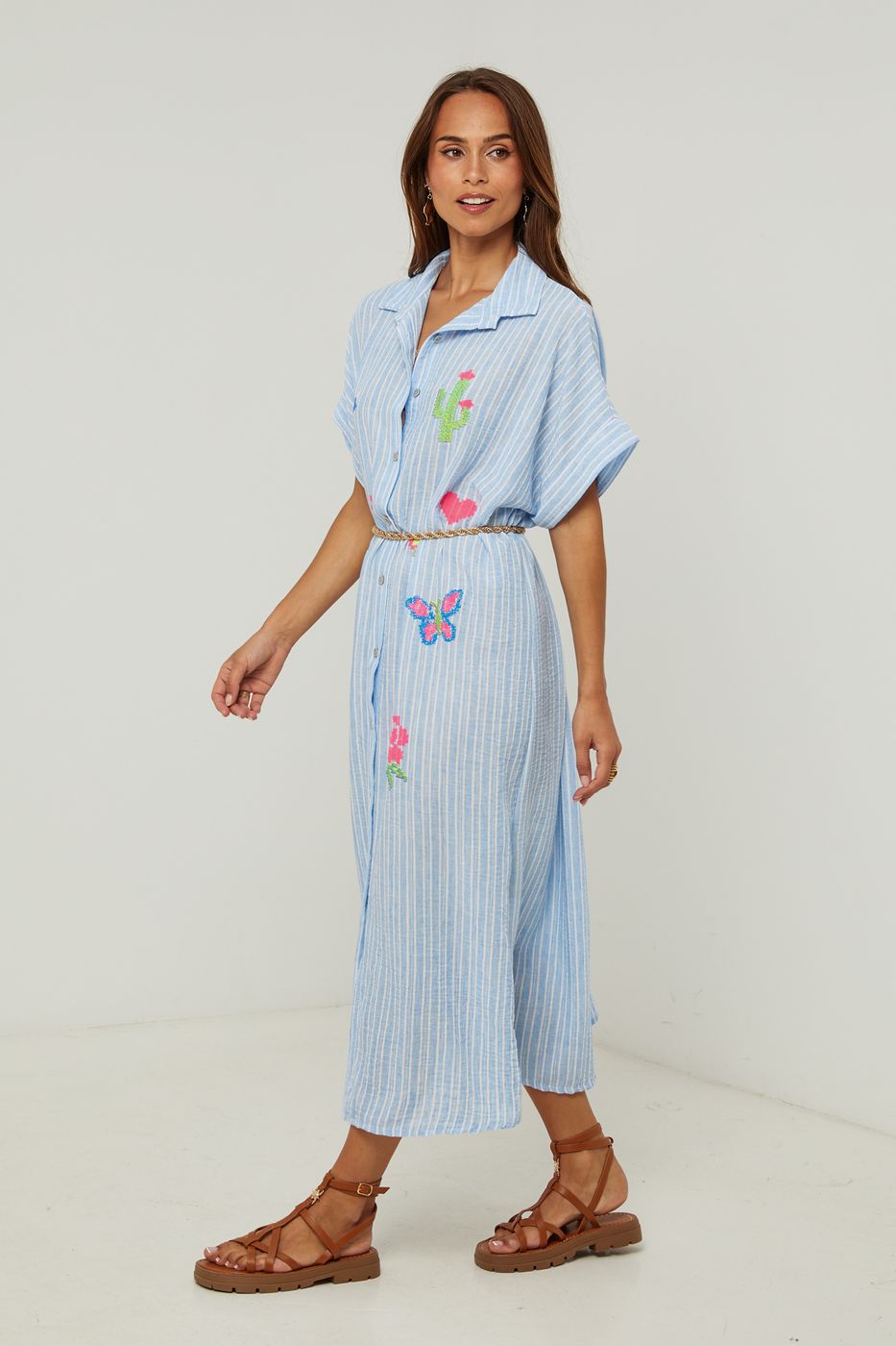 Shirt Dress - Sky