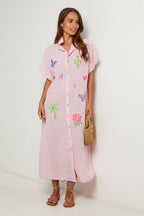 Robe Chemise - Rose