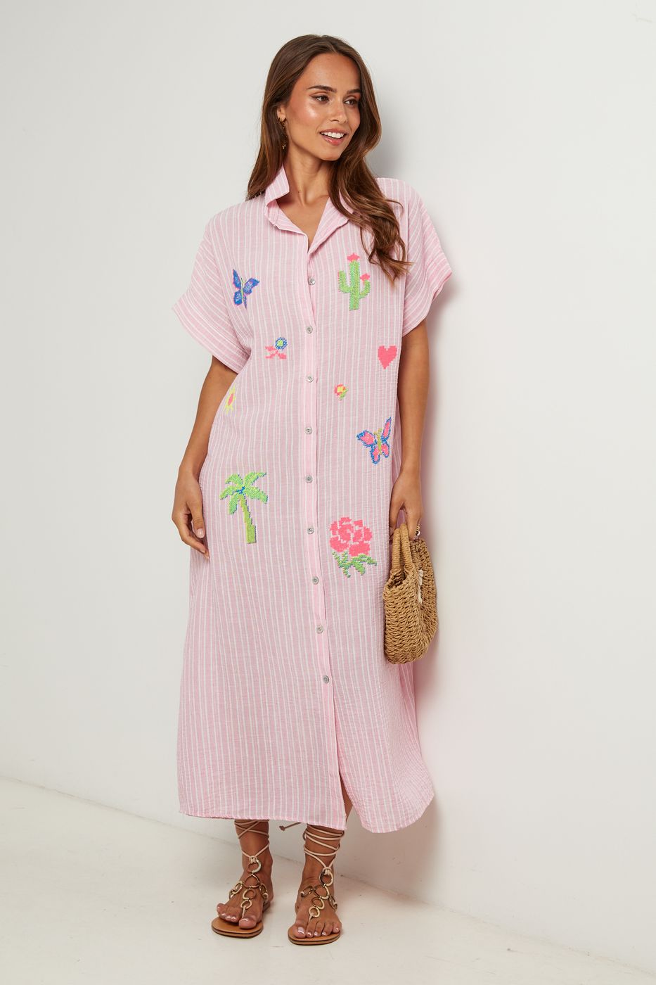 Robe Chemise - Rose