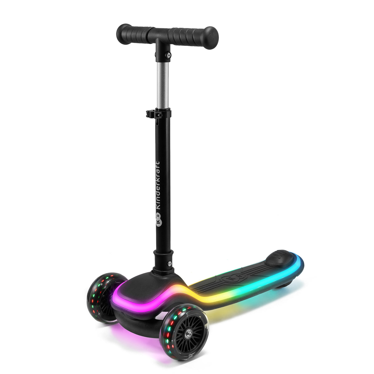 Raket Three-Wheel LED Scooter Black