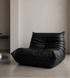 Chauffeuse Togo En Cuir Noir