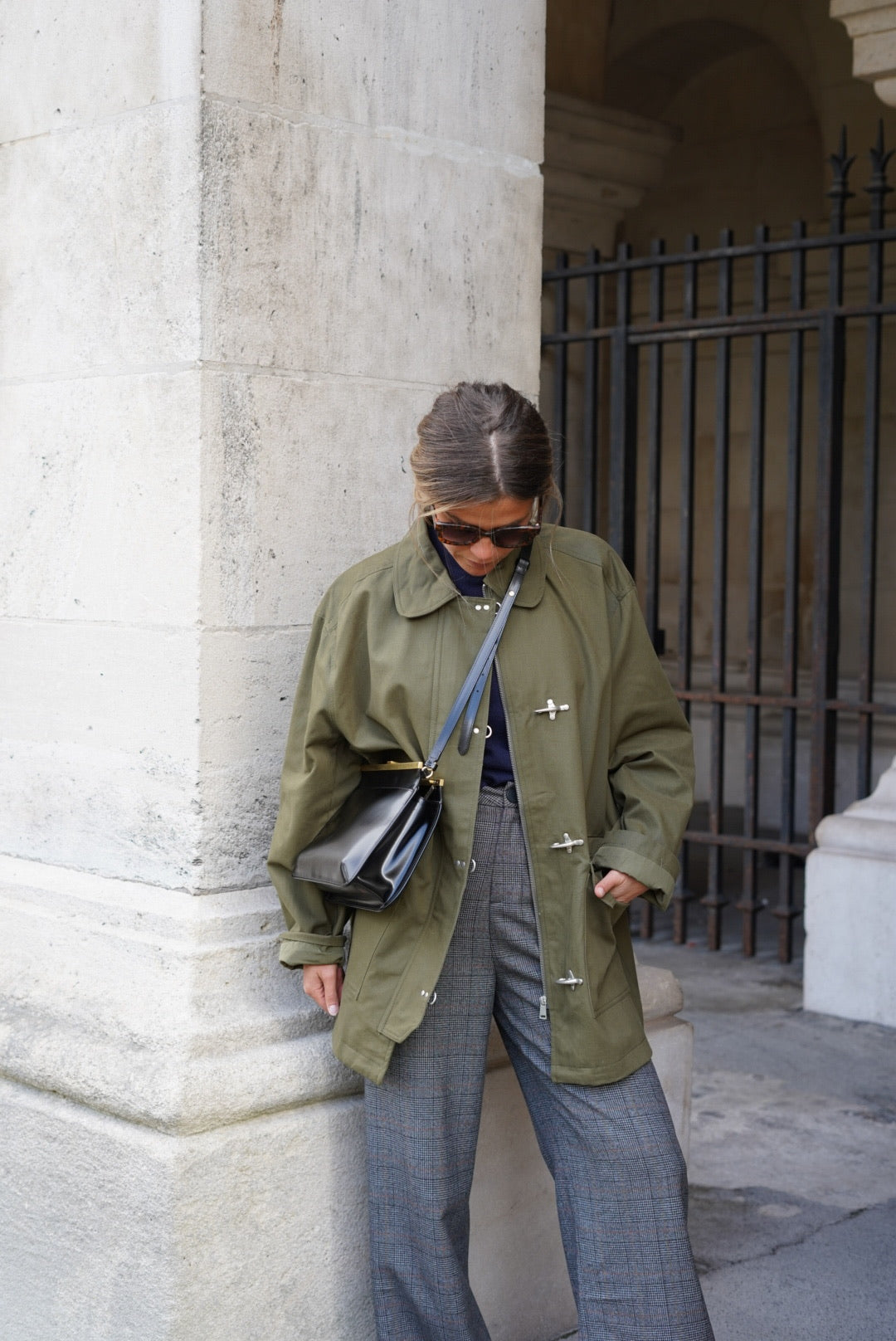 Veste Mi-Longue Agathe Kaki