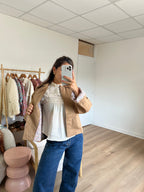 Veste trench Edith en coton Liberty camel