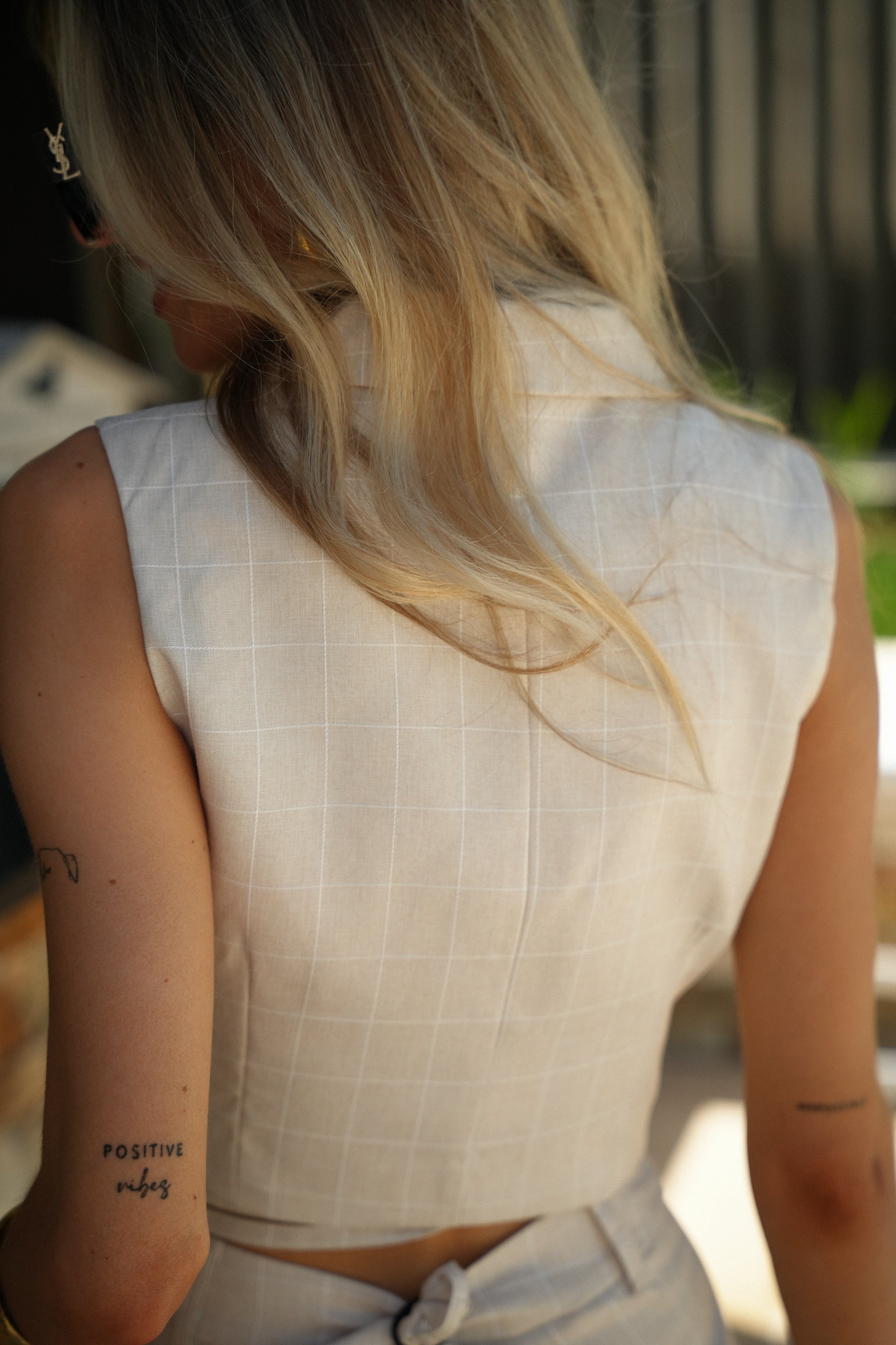 Camila Crossover Top - Beige
