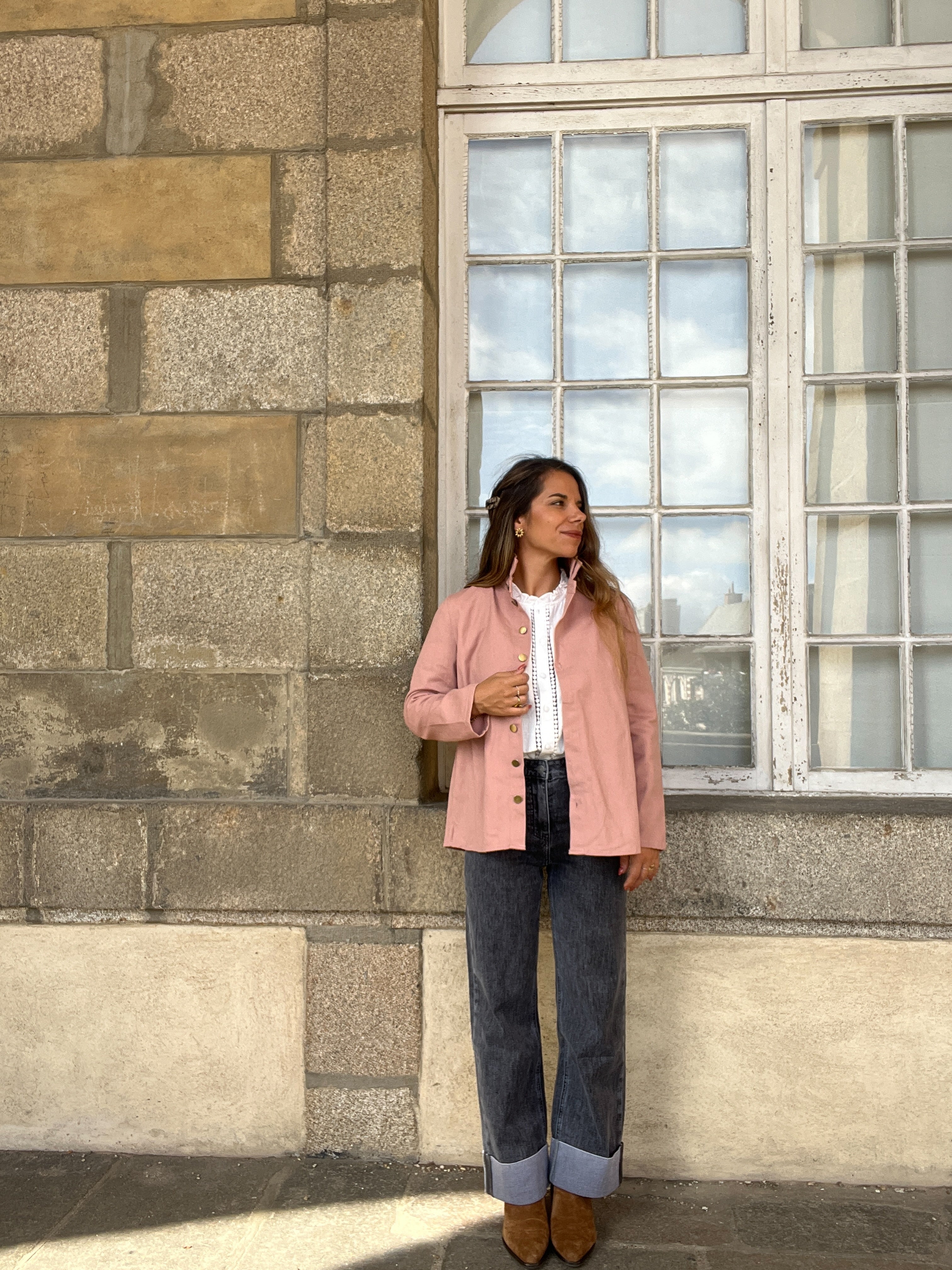 Chaqueta Vaquera Céleste Rosa Viejo