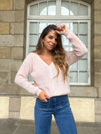 Alice Pink Wool Cardigan