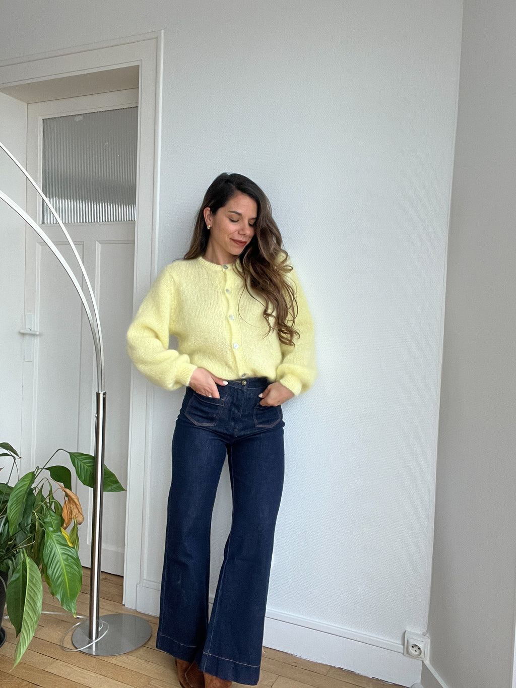 Punto Lana Bianca Amarillo Claro