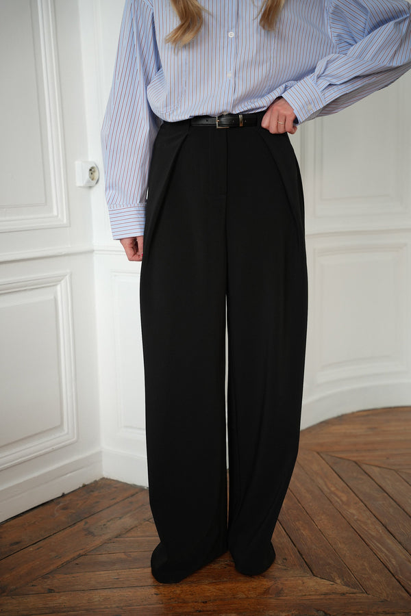 Sandro Straight Pants - Black
