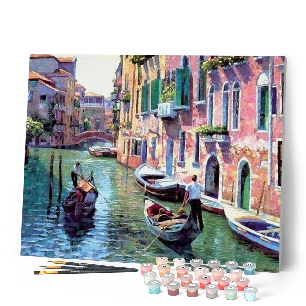 Pintura por números - Canales de Venecia
