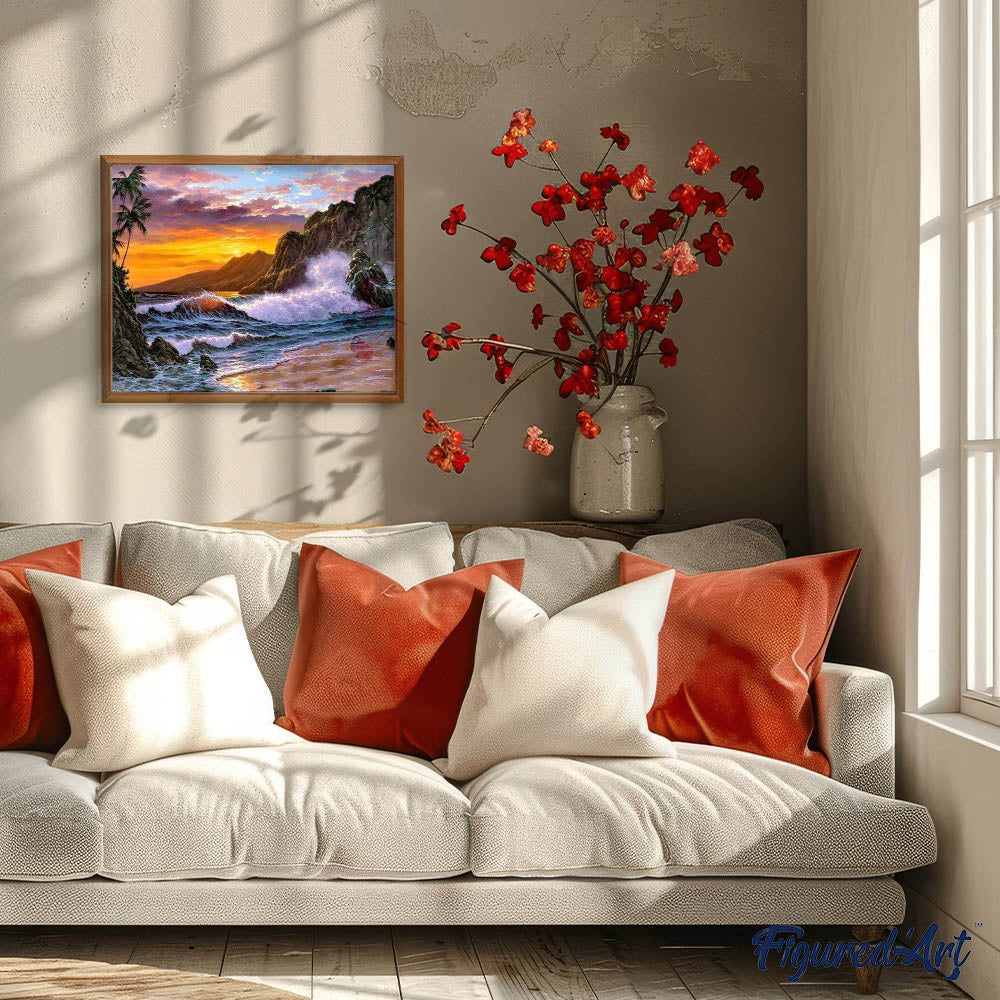 Paint by Numbers - Cliff and Waves