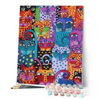 Peinture Par Numéros - Chats Abstraits
