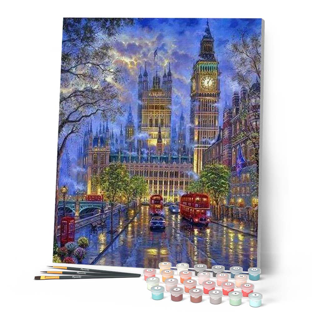Pintura por números - Londres en la penumbra
