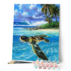 Paint by Numbers - Relaxed Turtle