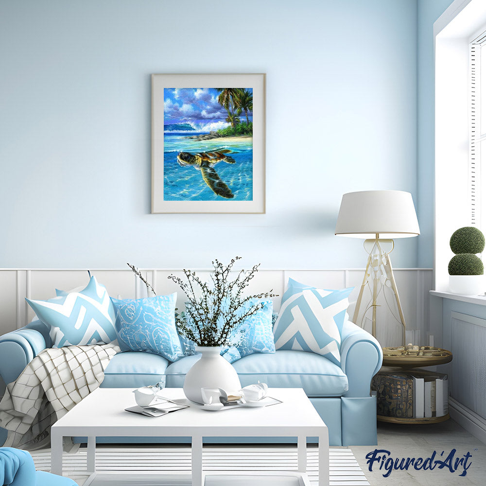 Paint by Numbers - Relaxed Turtle