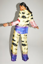 Los pantalones Aurora estampados Funky Tie And Dye fabricados en Italia