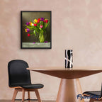 Paint By Numbers - Multicoloured Tulips
