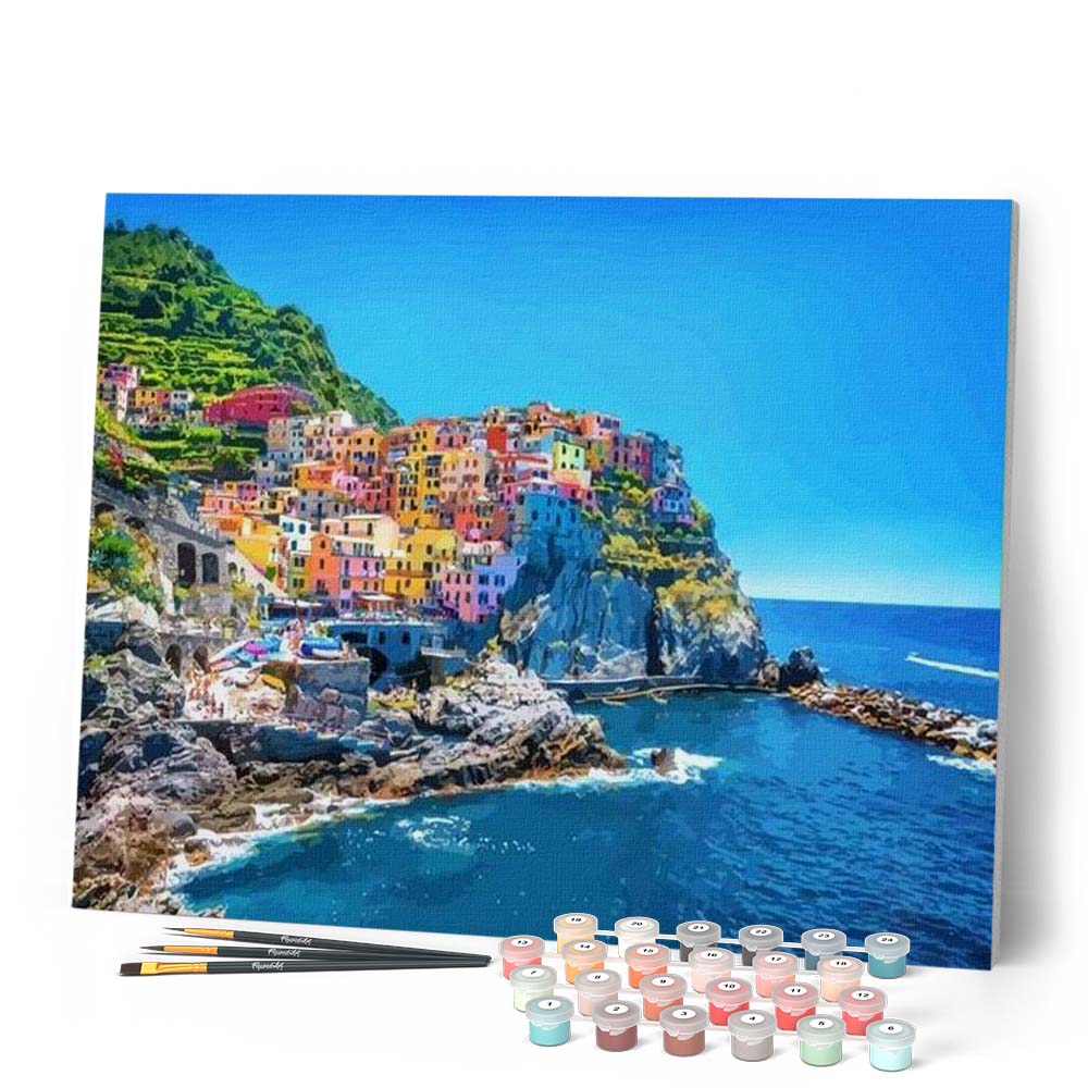 Paint By Numbers - Cinque Terre Village