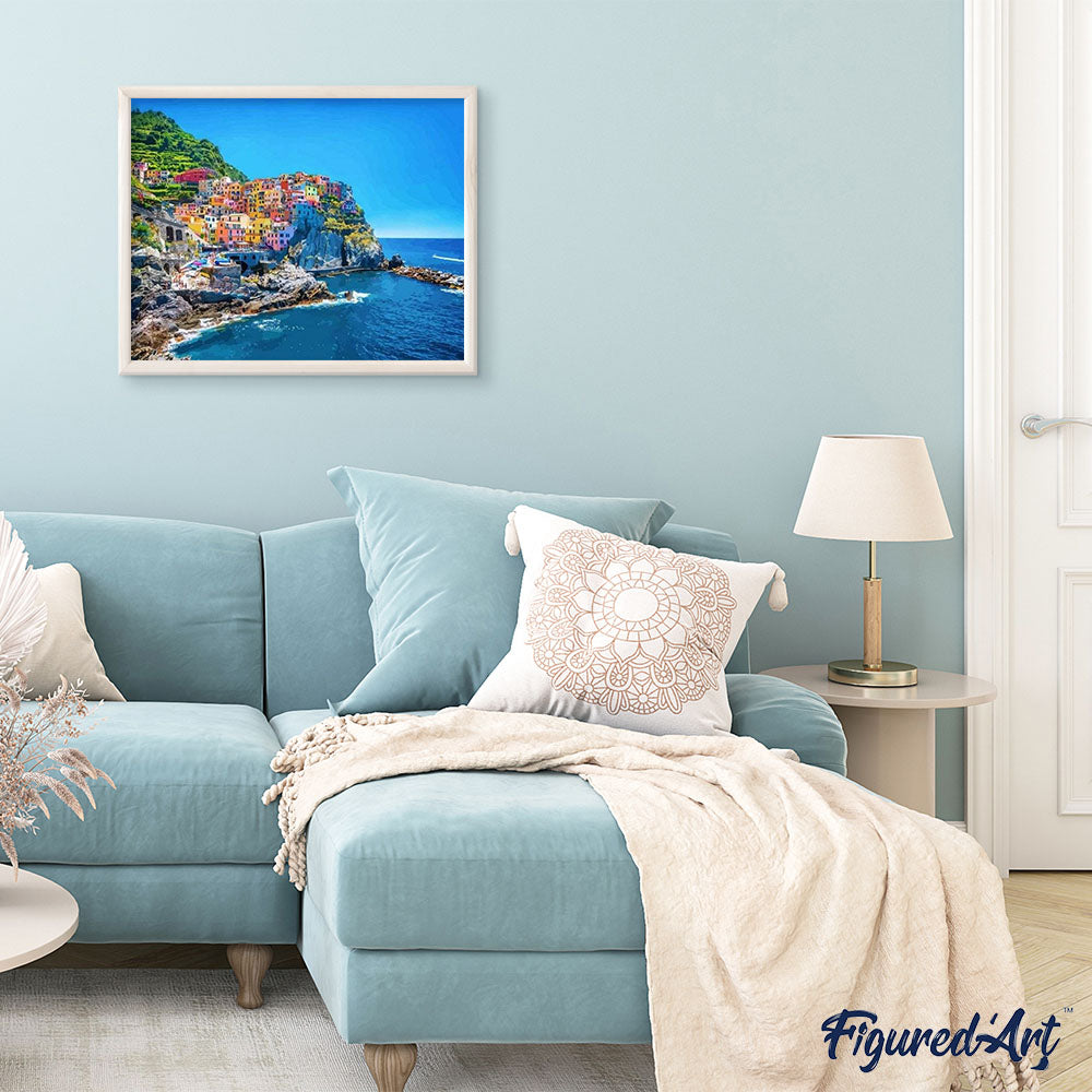 Paint By Numbers - Cinque Terre Village
