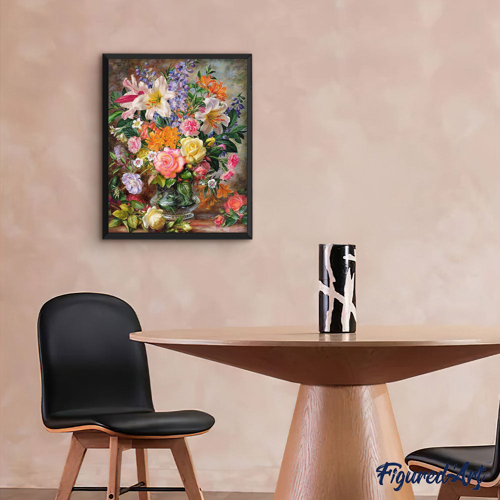 Pintura por números - Explosiones de Flores
