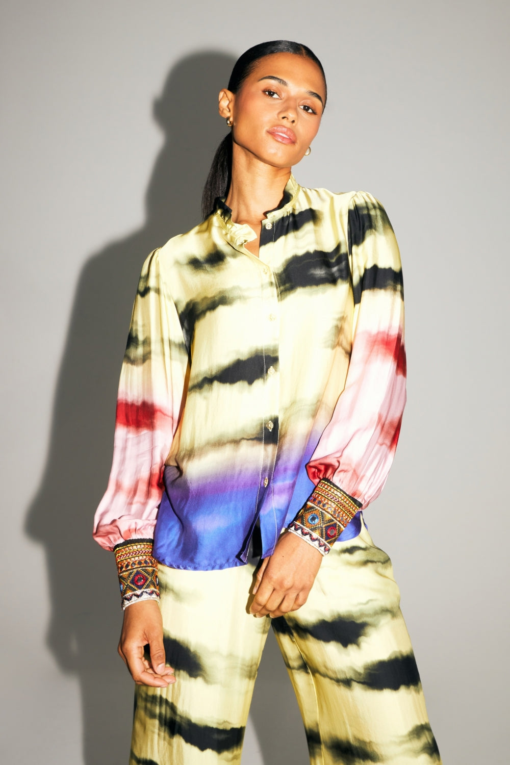 The Darline Funky Tie And Dye Print Shirt