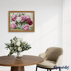 Peinture Par Numéros - Jolies Pivoines Épanouies