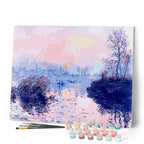Peinture Par Numéros - Claude Monet - Soleil Couchant Sur La Seine À Lavacourt