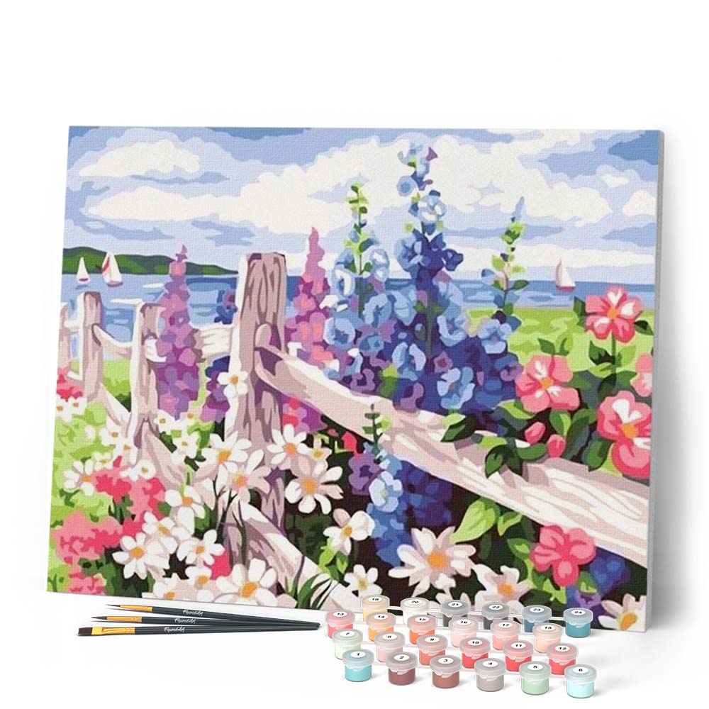 Paint By Numbers - Flower Hedge