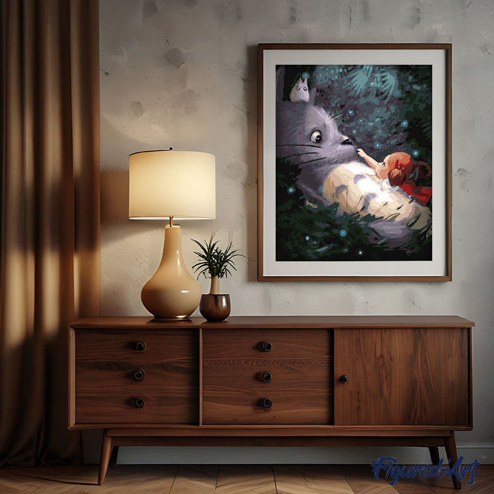 Pintura por números - Ratón y Niña pequeña